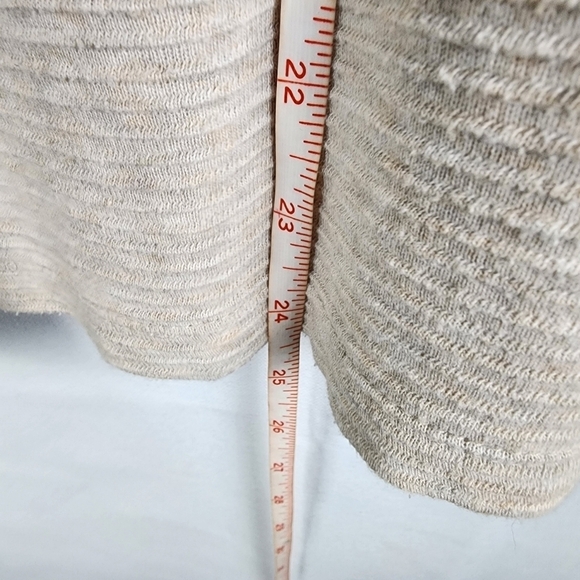 J Jill Ribbed Cream Long Sleeved Top Size Extra Small - Picture 6 of 6